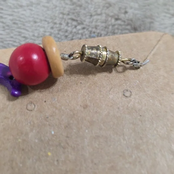 Variety Jewelry Bundle(6) Necklace Bracelets Earring Wooden Jute Stylish GUC - Picture 14 of 15